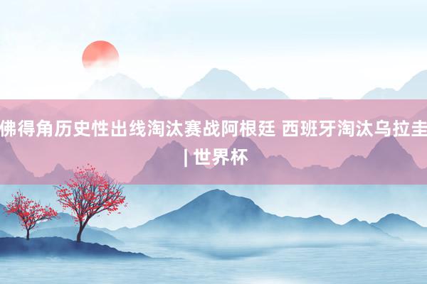 佛得角历史性出线淘汰赛战阿根廷 西班牙淘汰乌拉圭 | 世界杯