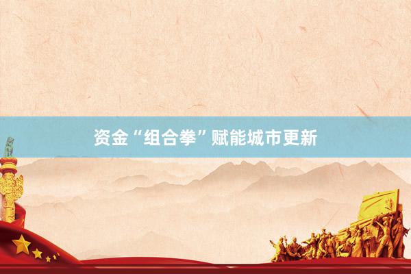 资金“组合拳”赋能城市更新