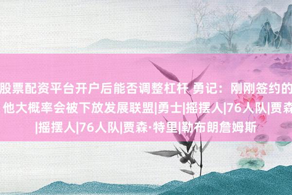 股票配资平台开户后能否调整杠杆 勇记：刚刚签约的特里需要竞争上岗，他大概率会被下放发展联盟|勇士|摇摆人|76人队|贾森·特里|勒布朗詹姆斯